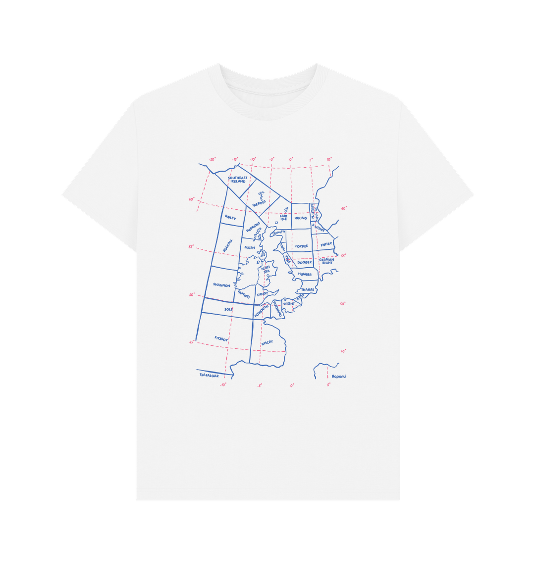 White Shipping Forecast T-Shirt