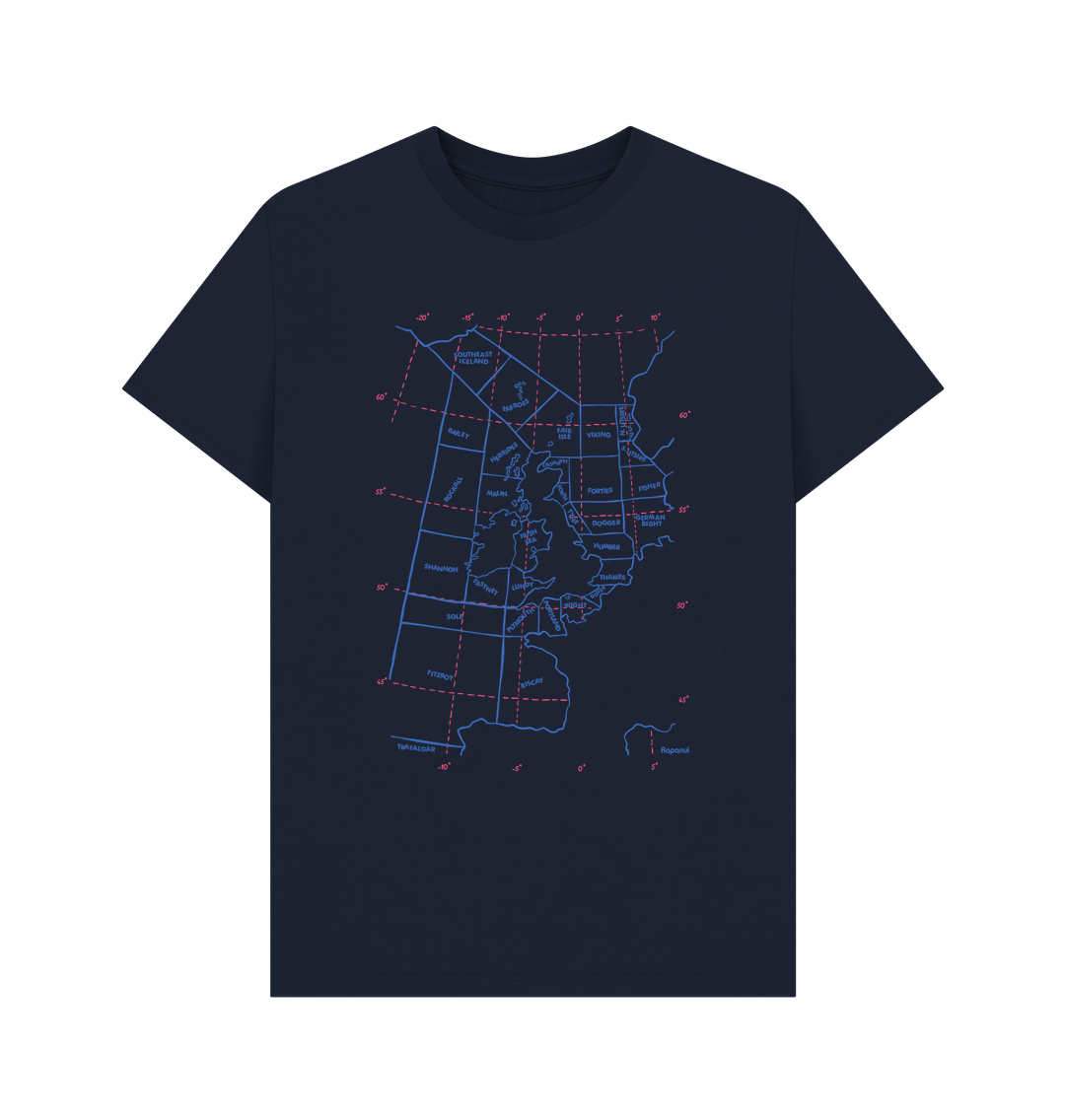 Navy Blue Shipping Forecast T-Shirt