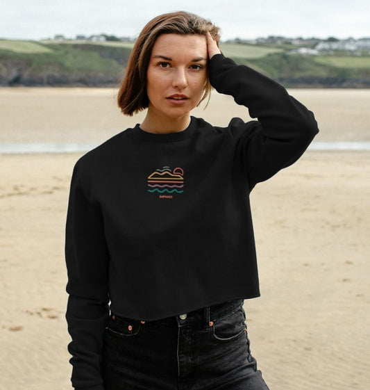 Beach Boxy Jumper - Printed Sweatshirt