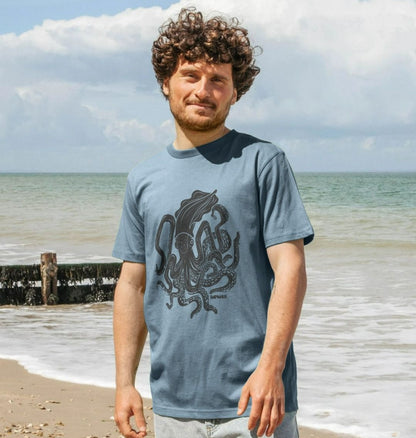 Black Squid T-Shirt - Printed T-shirt