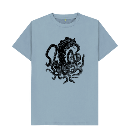 Black Squid T-Shirt - Printed T-shirt