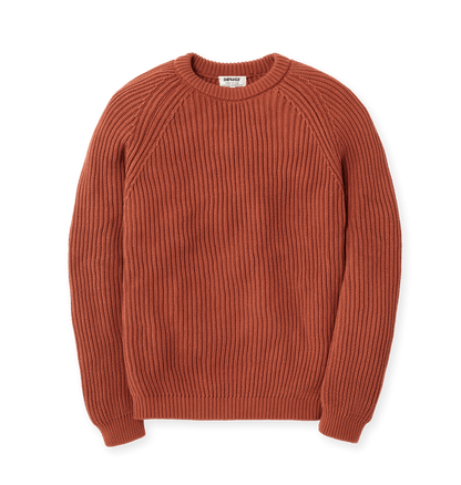 Rust Seafarer Knitted Cotton Jumper