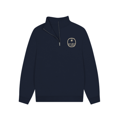 Coastal Life 1/4 Zip Sweatshirt - Dark - Printed Sweatshirt