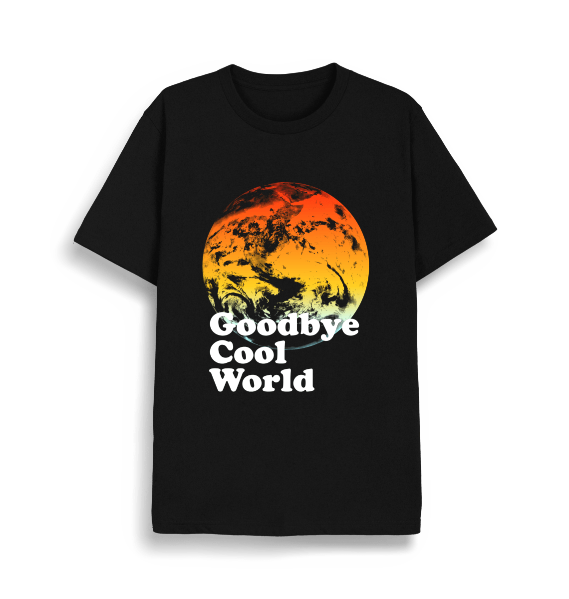 Goodbye Cool World Recycled T-Shirt - Recycled Printed T-Shirt