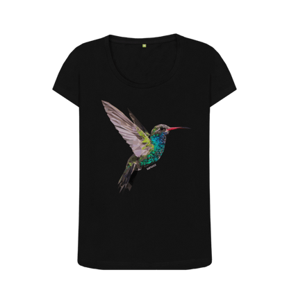 Hummingbird Scoop Neck T-shirt - Printed T-shirt