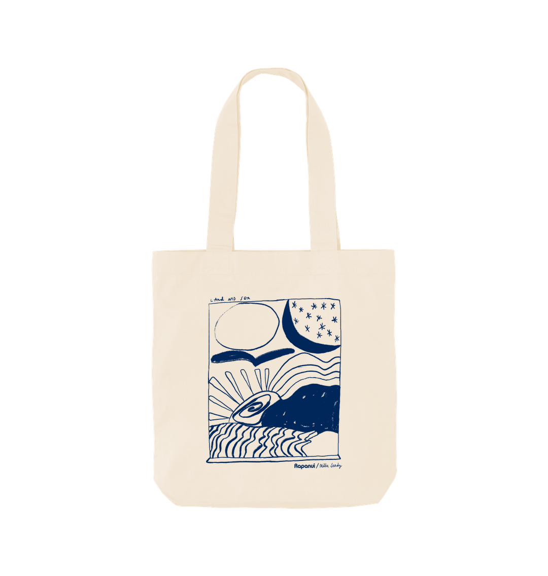 Land & Sea Long Tote Bag - Printed Bag