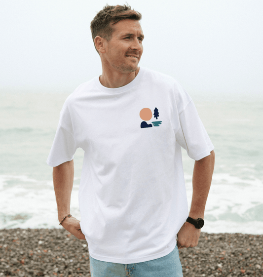 Men's Beachcomber Oversized T - Shirt - Printed T - shirt