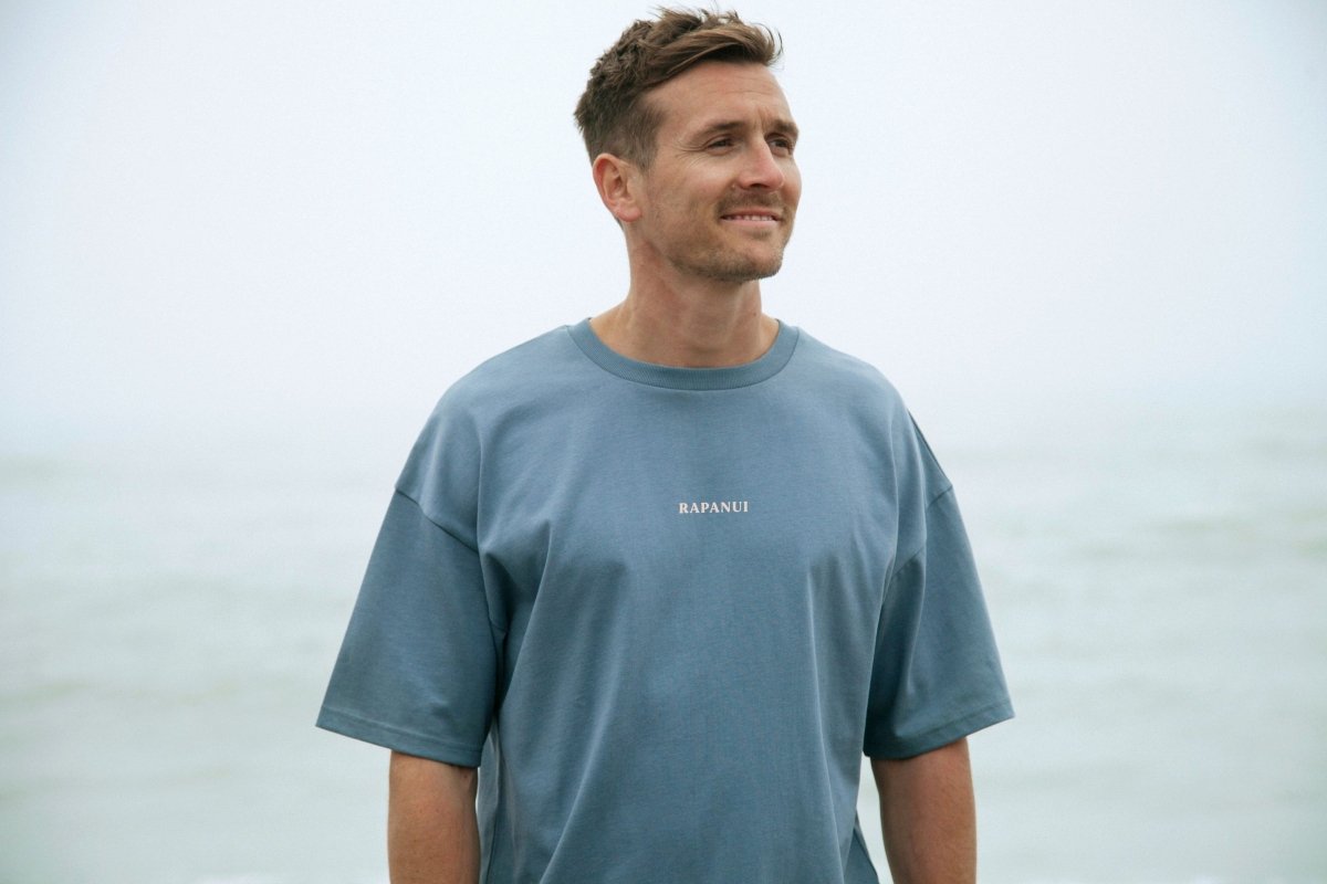 Men's Coastlines Oversized T - Shirt - Printed T - shirt