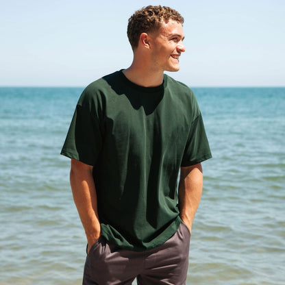 Men's Midweight Oversized T - Shirt - Plain T - Shirt