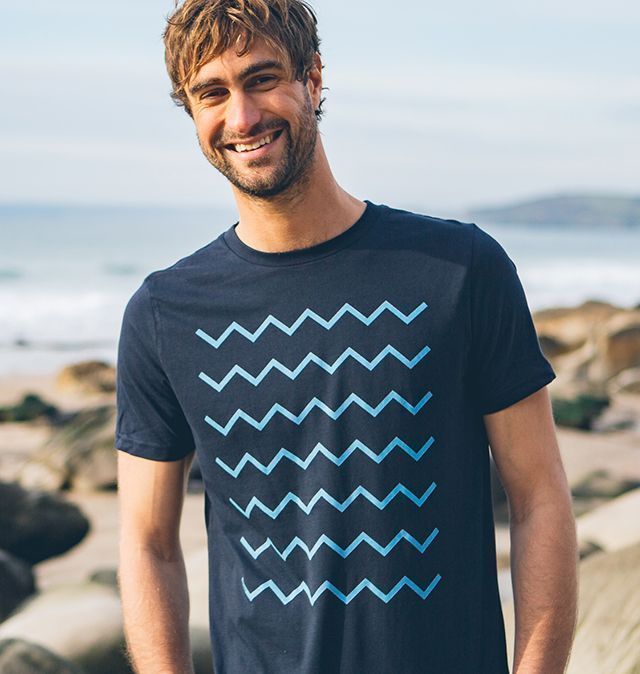 Men's Ocean Waves T - shirt - Printed T - shirt