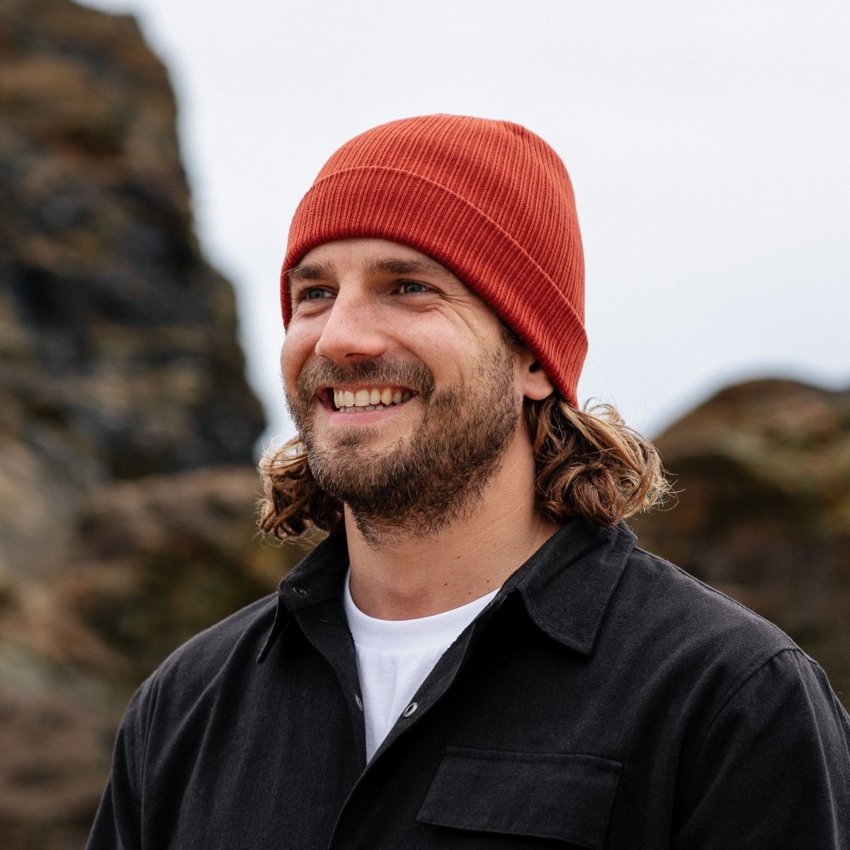 Men's Organic Cotton Beanie Hat - Headwear