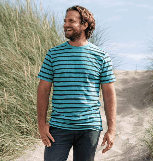Men's Recycled Stripe T - shirt - Striped T - Shirts