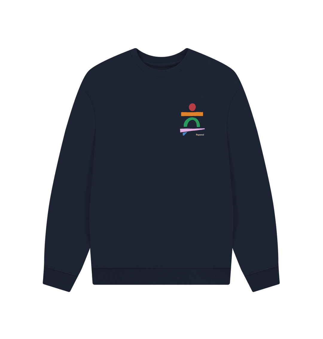 Men's Surf Shapes Oversized Sweatshirt - Printed Sweatshirt