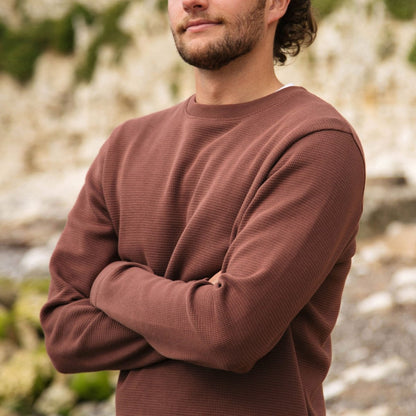 Men's Waffle Knit Jumper - Knitwear