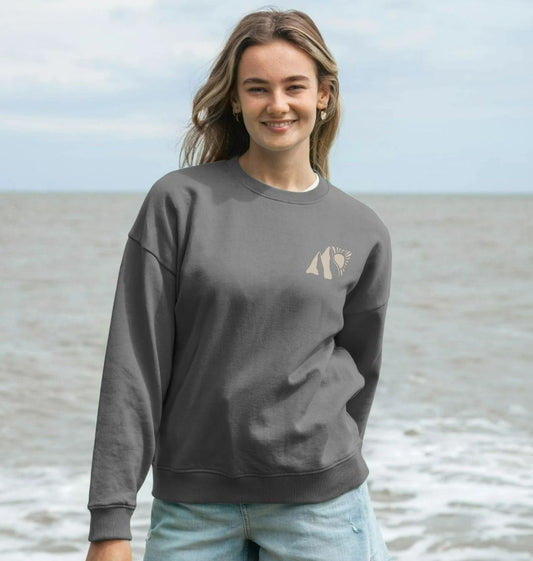 Mountains Calling Oversized Sweatshirt - Printed Sweatshirt