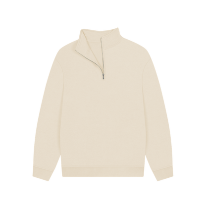 Organic Cotton 1/4 Zip - Plain Sweatshirt