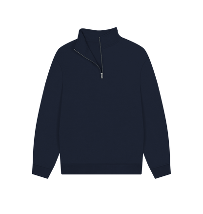 Organic Cotton 1/4 Zip - Plain Sweatshirt