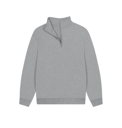 Organic Cotton 1/4 Zip - Plain Sweatshirt