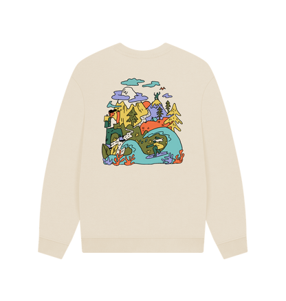 Outdoor Living Oversized Sweatshirt - Printed Sweatshirt