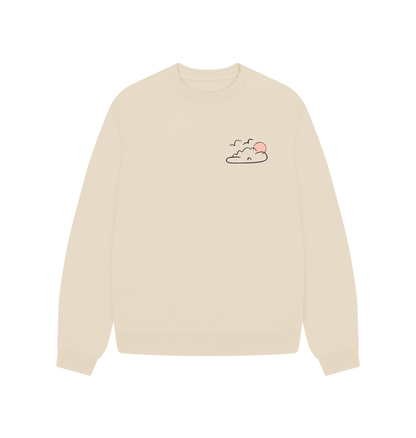 Paddleboard Oversized Sweatshirt - Printed Sweatshirt