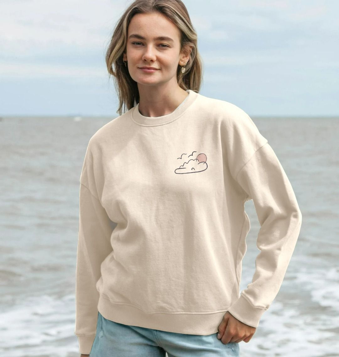 Paddleboard Oversized Sweatshirt - Printed Sweatshirt