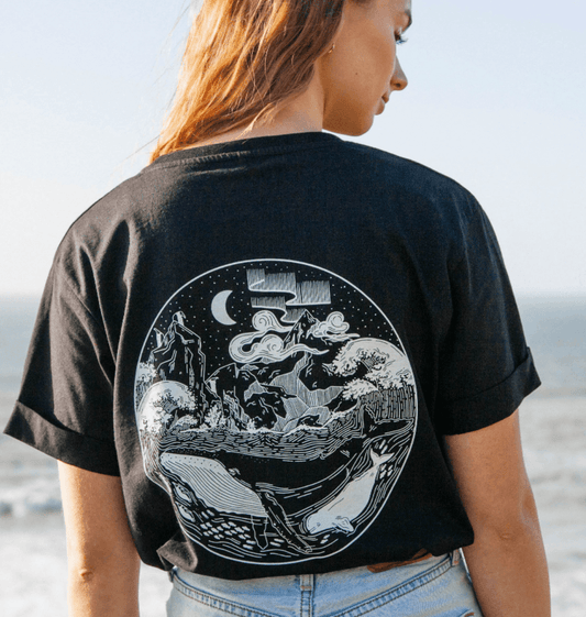 Rapanui x BBC Earth Women's Polar Wilderness T - shirt - Printed T - shirt