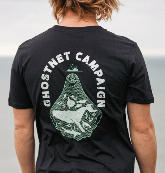 Rapanui x Sea Shepherd Sea Shepherd Ghost Nets T - shirt - Printed T - shirt