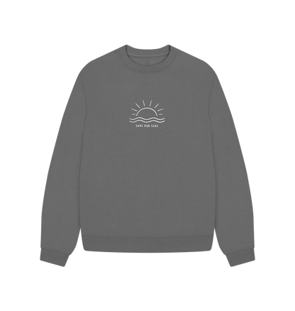 Save Our Seas Oversized Sweatshirt - Printed Sweatshirt
