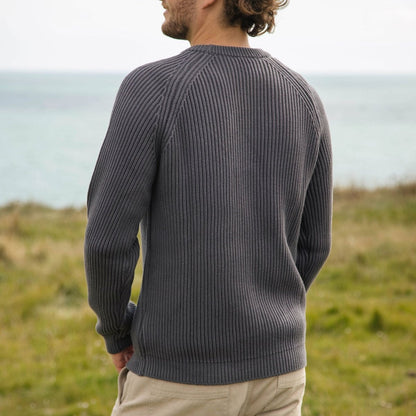 Seafarer Knitted Cotton Jumper - Knitwear