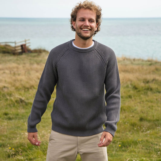 Seafarer Knitted Cotton Jumper - Knitwear