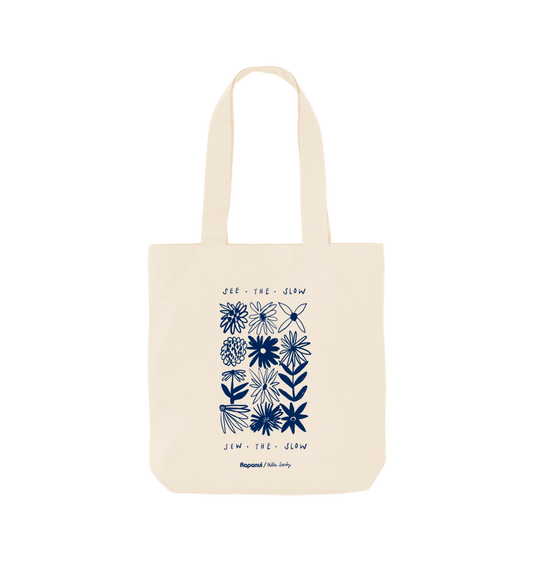 Sew The Slow Tote Bag - Printed Bag