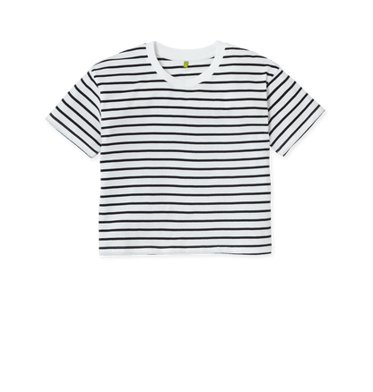 Striped Boxy T-shirt - Striped T-Shirts