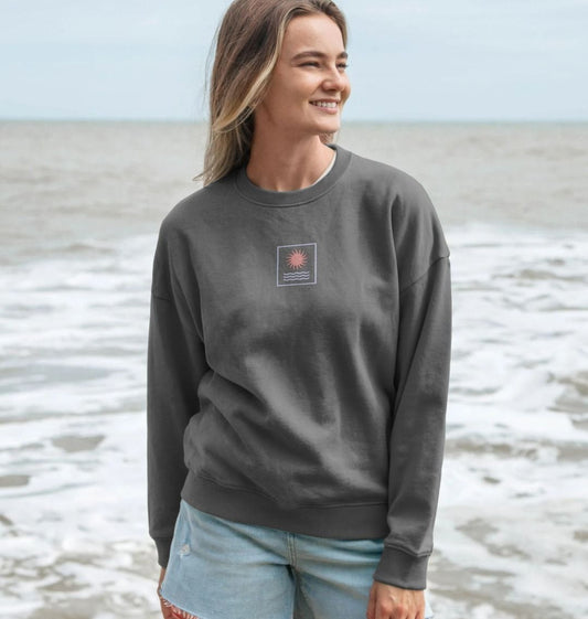 Sun Oversized Sweatshirt - Printed Sweatshirt