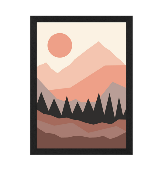 Sunrise Over Mountains Art Print - Accessories