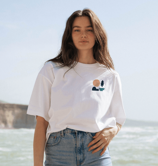 Women's Beachcomber Oversized T - Shirt - Printed T - shirt