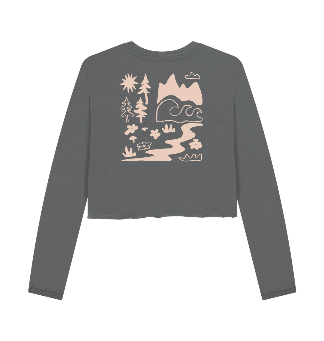 Women's Better Outdoors Boxy Jumper - Printed Sweatshirt