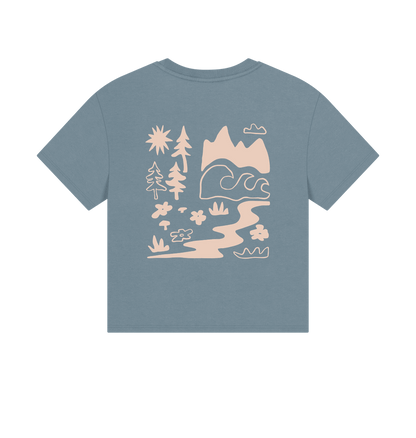 Women's Better Outdoors Boxy T-Shirt - Printed T-shirt