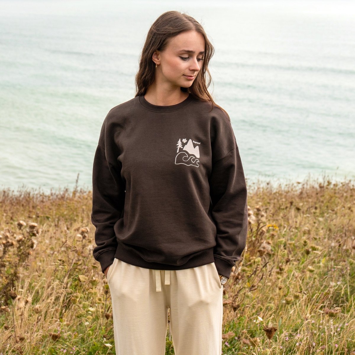 Women's Better Outdoors Oversized Sweatshirt - Printed Sweater