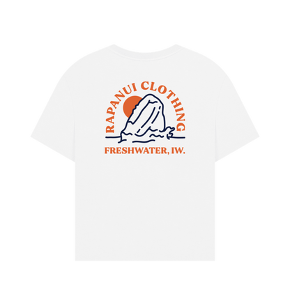 Women's Freshwater Shore Oversized T - shirt - Printed T - shirt