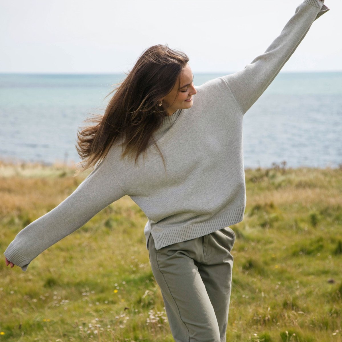 Women's Harbour Knitted Cotton Jumper - Knitwear