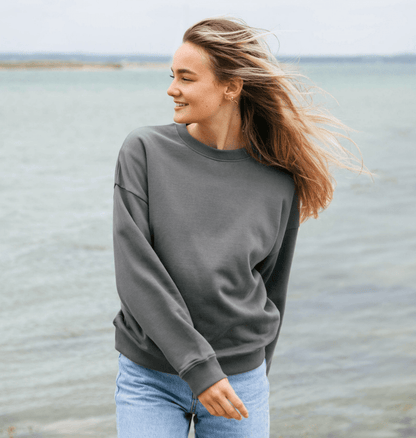 Women's Oversized Sweatshirt - Printed Sweatshirt
