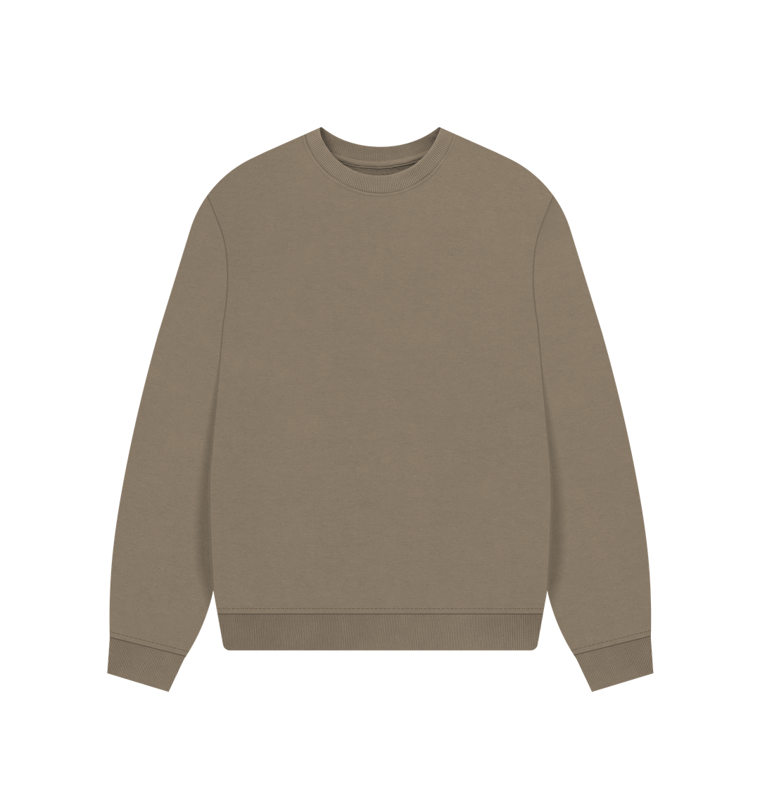 Women's Oversized Sweatshirt - Plain Sweatshirt