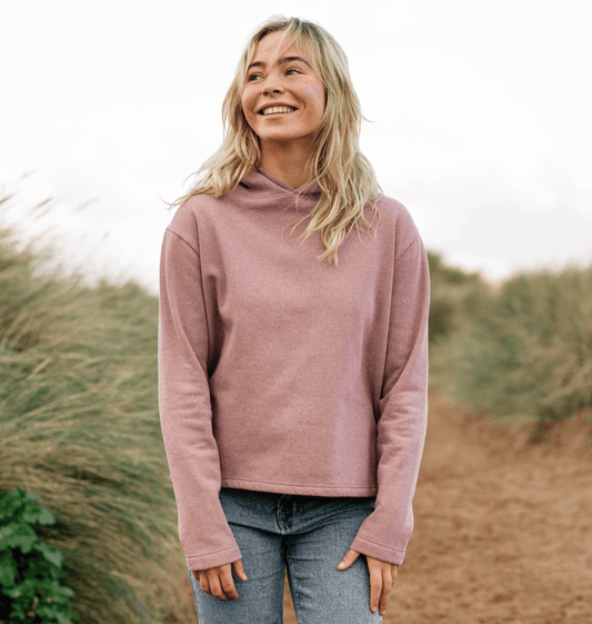 Women's Recycled Relaxed Fit Hoodie - Plain Hoodies