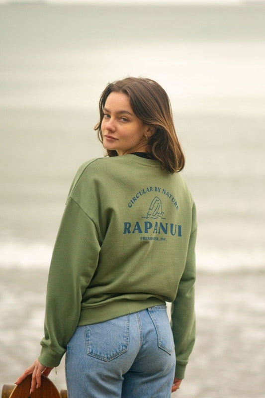 Women's Reef Break Oversized Sweatshirt - Printed Sweatshirt