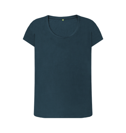 Women's Scoop Neck Top - Printed T - shirt