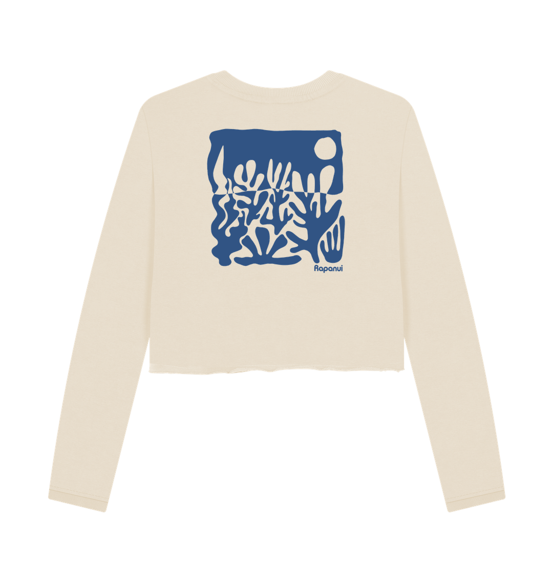 Women's Seascape Boxy Jumper - Printed Sweatshirt