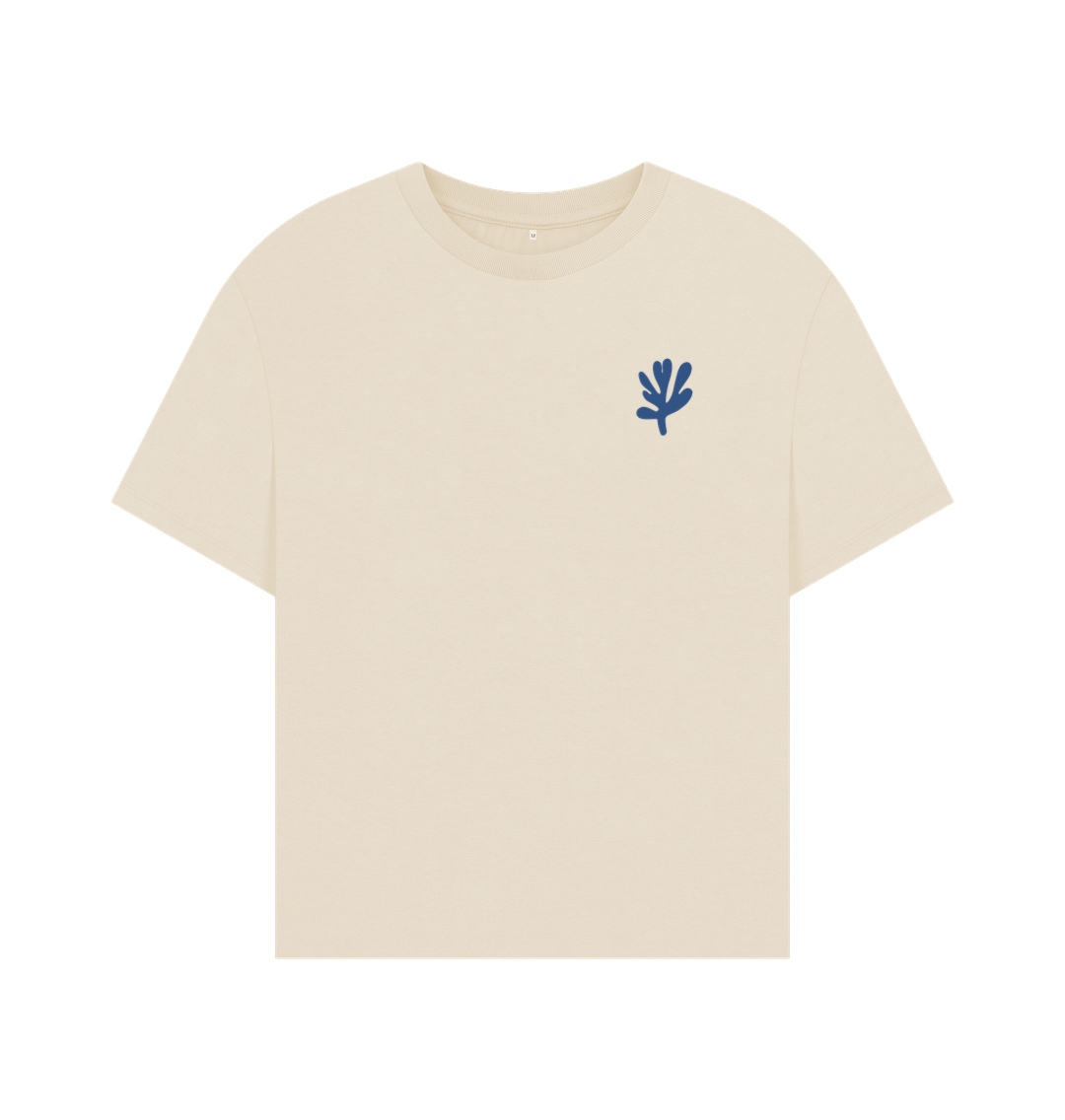 Women's Seascape Oversized T - Shirt - Printed T - shirt