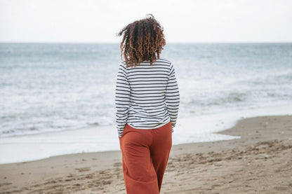 Women's Striped Long Sleeve Top - Striped T - Shirts