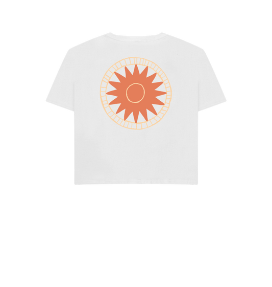 Women's Sunshine Days Boxy T - Shirt - Printed T - shirt
