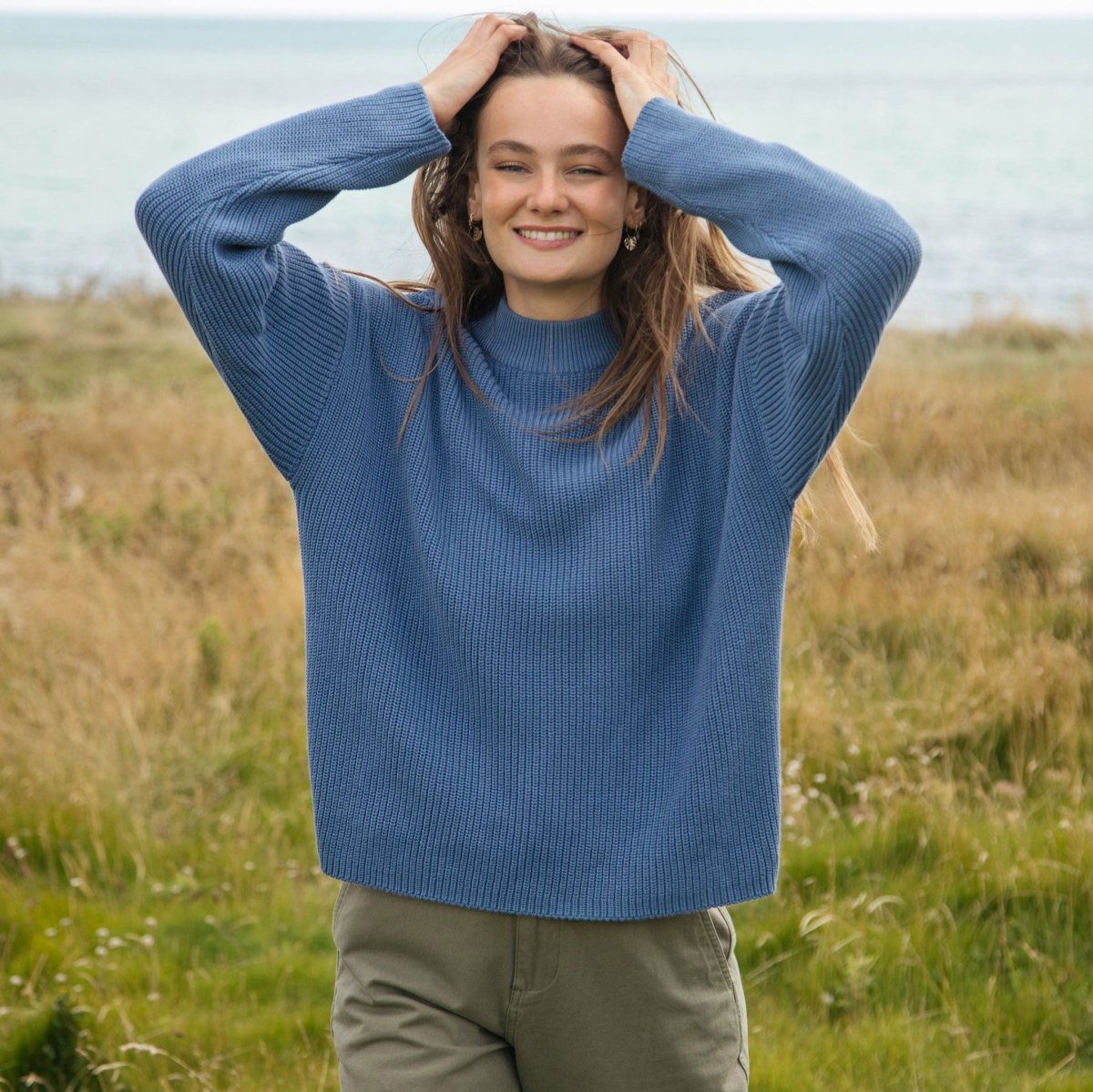 Women's Vale Funnel Neck Knitted Jumper - Knitwear